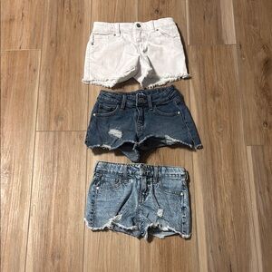 Art Class + Cat and Jack White and Blue Denim Shorts Collection